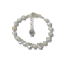 Pulseira pérola natural prata
