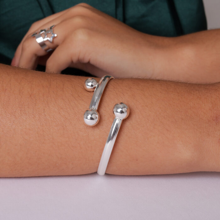 bracelete ajustavel prata